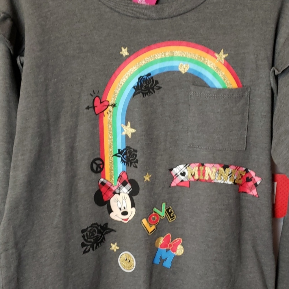 Mwt Minnie mouse long sleeve  t. Xl 14/16.  C51